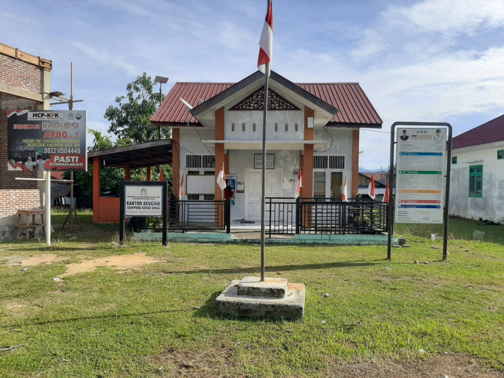 Kantor Desa Keude Unga Kec Indra Jaya Kab Aceh Jaya 